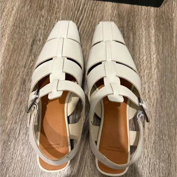 Vegabond Cream Leather Wioletta Fisherman Flat Sandals 8.5 - Picture 5 of 6